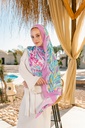 Bright printed chiffon scarf