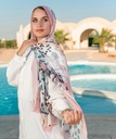 Bright printed chiffon scarf