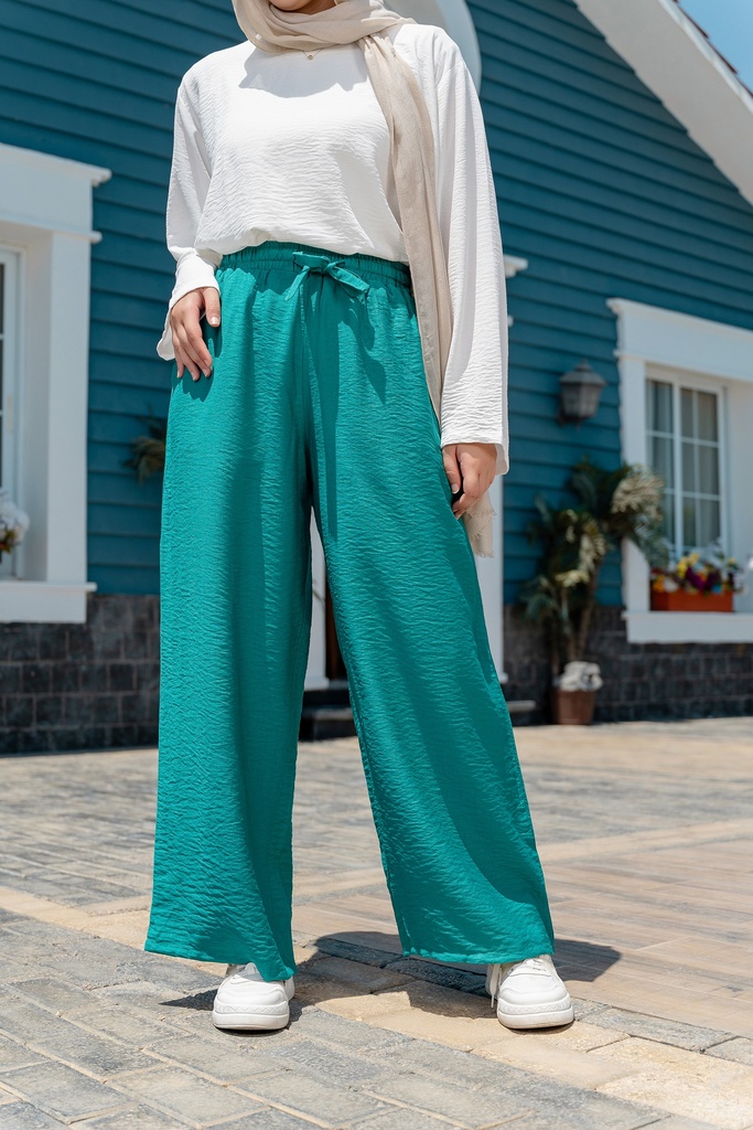 Linen Pants - Turquoise