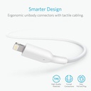 Anker Powerline II with lightning connector 3ft White