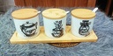 Porcelain spice set with spoons