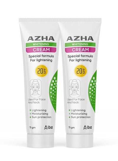 Azha Whitening Cream 75ml (Package Offer)1+1