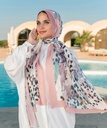 Bright printed chiffon scarf