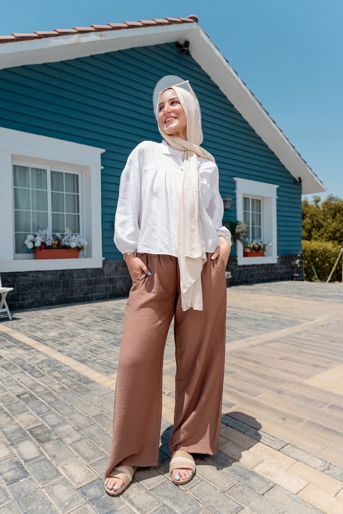 Linen Pants - Camel