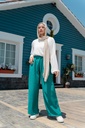 Linen Pants - Turquoise