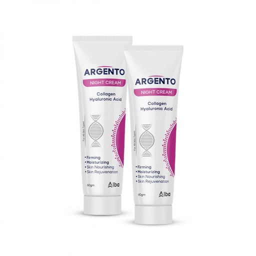 [AL-10002] Argento Night Cream 60ml (Package Offer)1+1