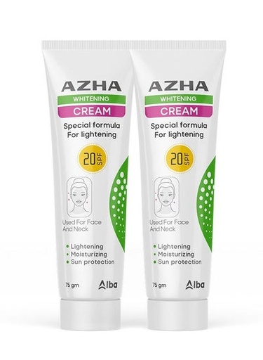 [AL-10009] Azha Whitening Cream 75ml (Package Offer)1+1