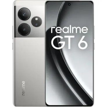 [YL-025] Realme GT 6 - 512 جيجا بايت / 16 جيجا بايت - فضي سائل (الإصدار العالمي)